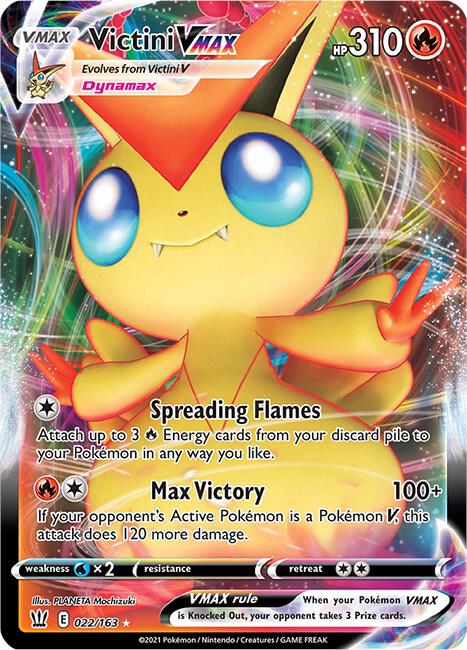Victini VMAX - Battle Styles 022/163 - Scroll and Circuit Games